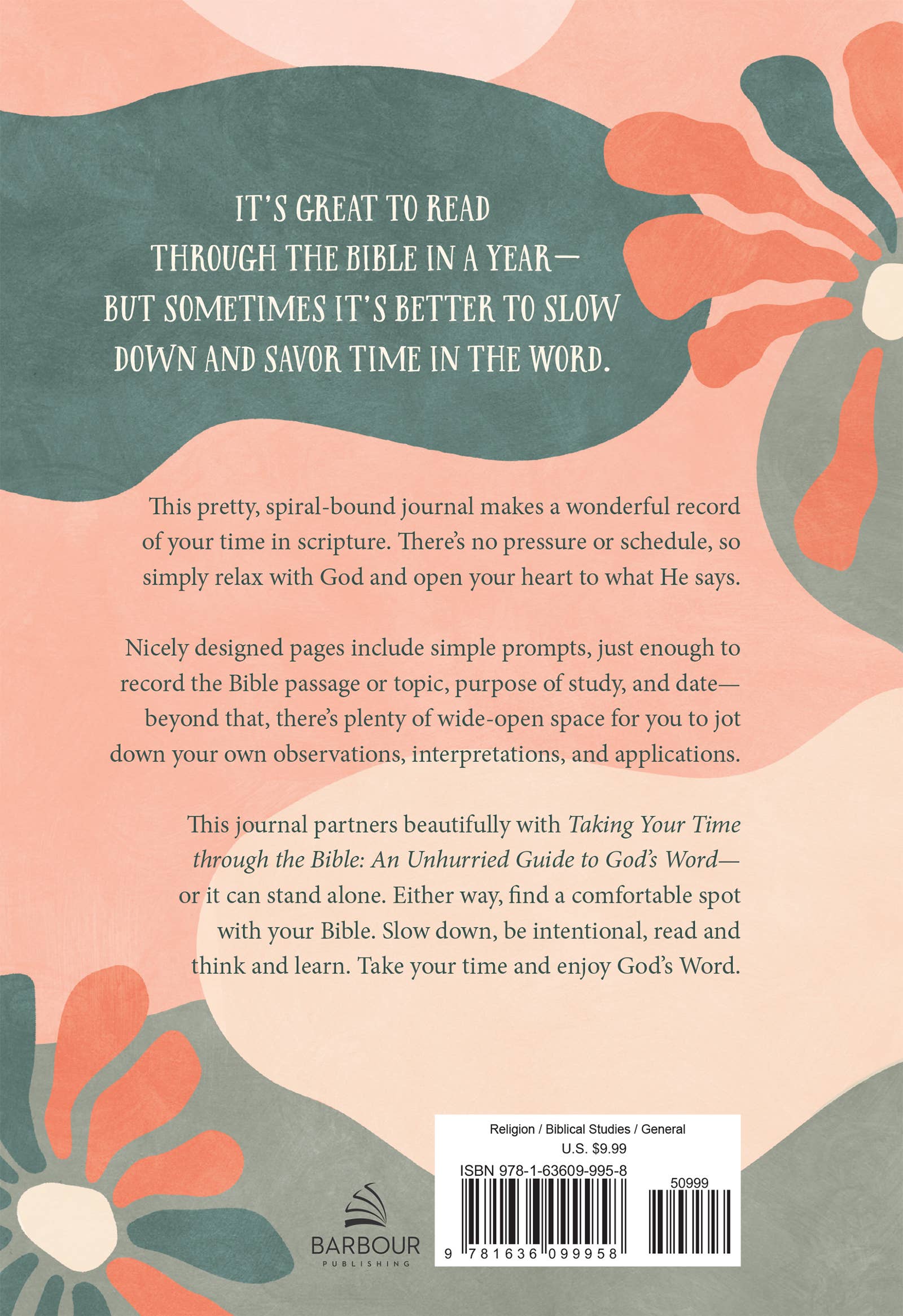 Barbour Publishing, Inc. - Wholesale Journal/Diary - Taking Your Time through the Bible Journal10