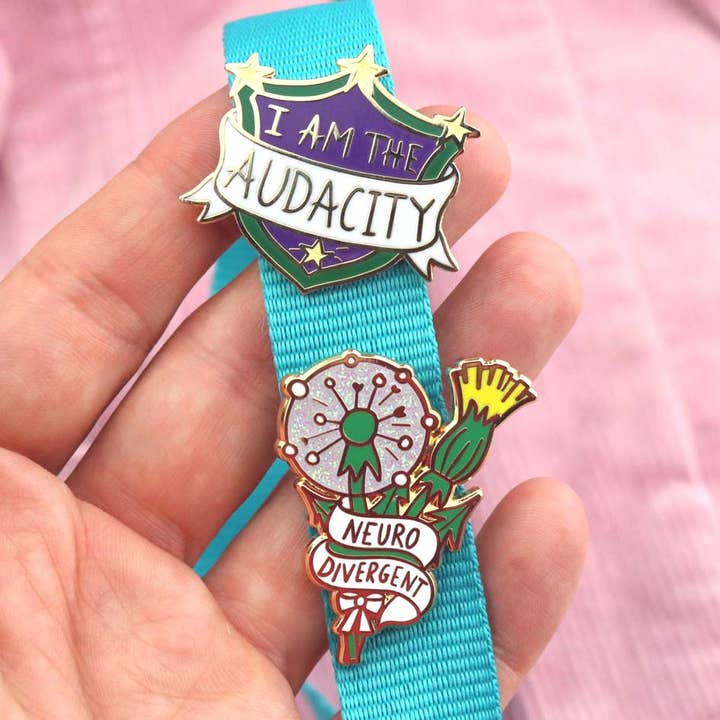 Jubly-Umph - Wholesale Lapel pin/button - I Am The Audacity Lapel Pin6