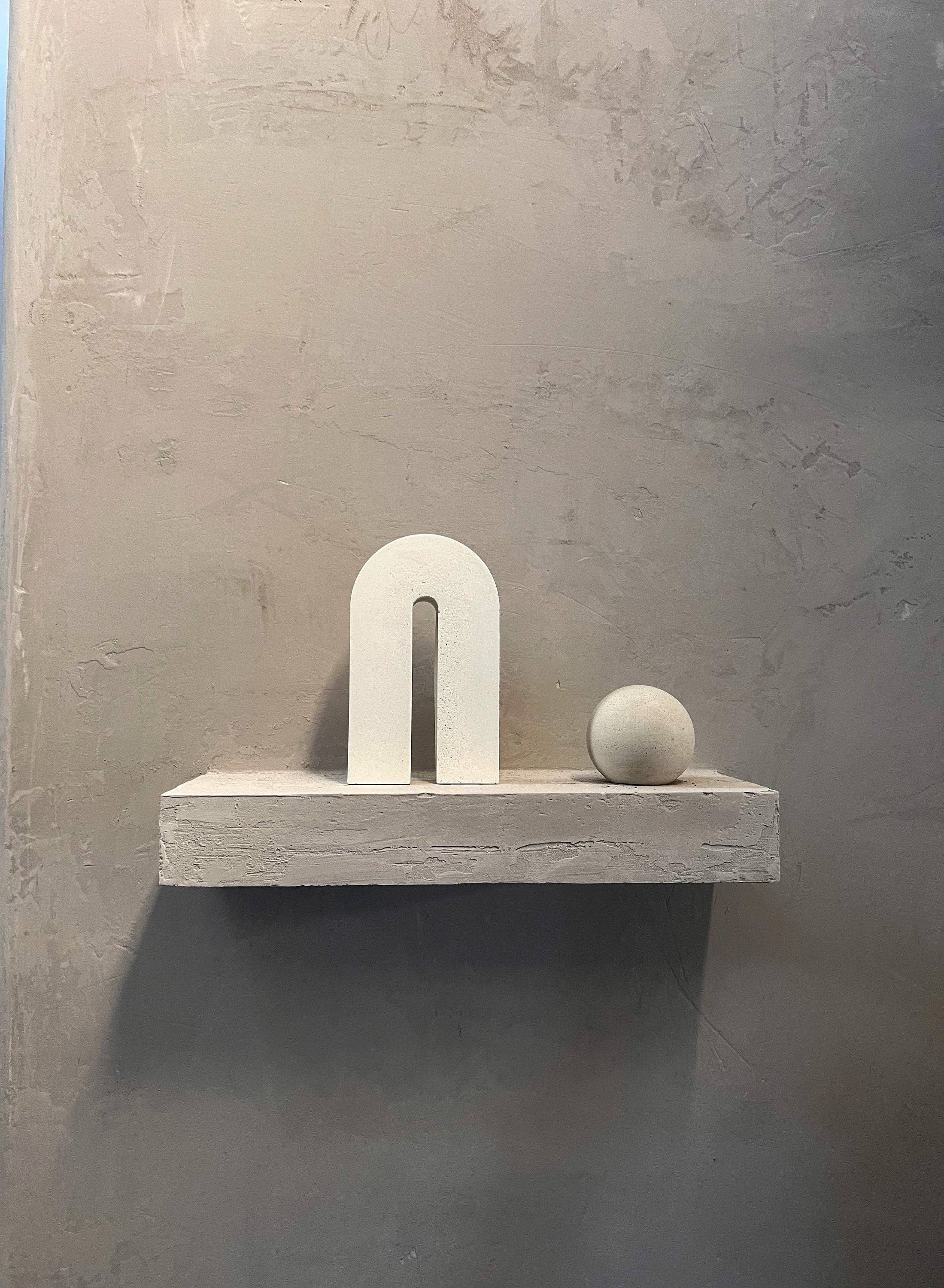 Minimal Loot Design - Wholesale Sculpture - Concrete Sculptural Arch, Standing Arch Decor, Nordic, Decorative Arch, Photo Props, Geometric Ornament, Cement Decor, Modern Decor, Still