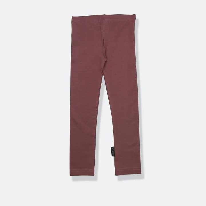 KidORCA - Wholesale Athletic/Lounge Leggings - Kids - Extra Long Leggins _ Deep Mauve