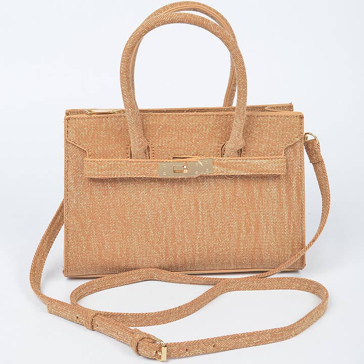 3AM BY H&D ACCESSORIES - Wholesale Top Handle Bag - Women's - Denim Handbag1