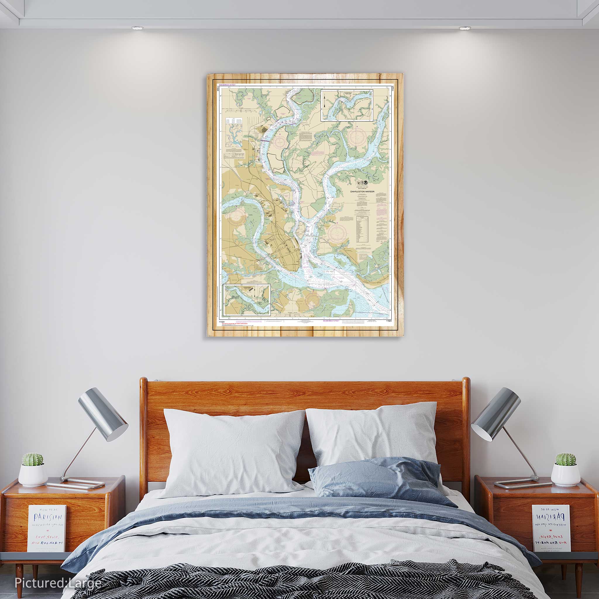 Fire & Pine – Mapa por atacado – Mapa Náutico do Porto de Charleston (NOAA)5