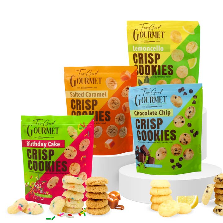 Too Good Gourmet - Wholesale Cookie - 3oz. Bagged Bite Size Mini Crisp Cookies5