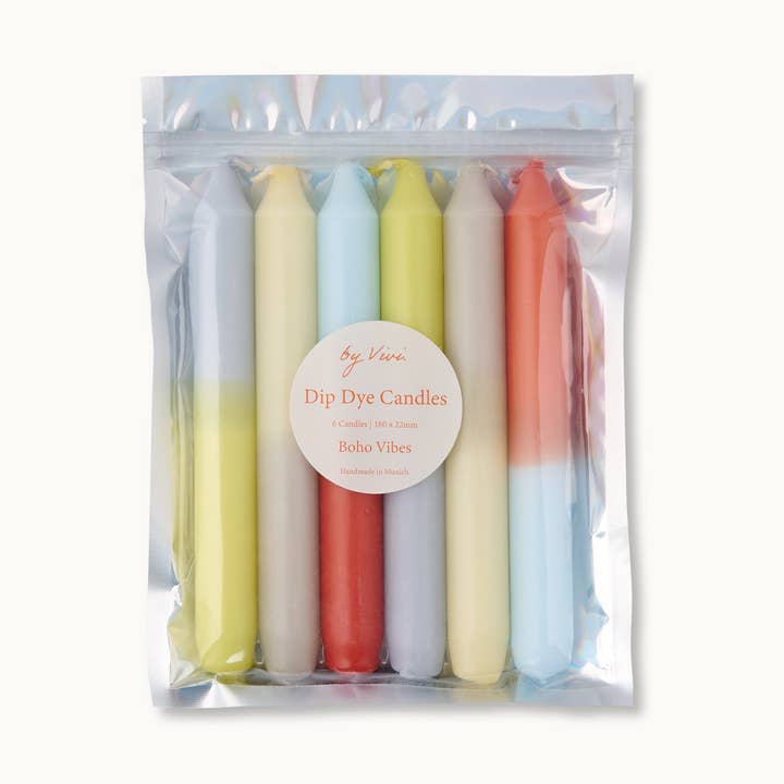 Dip Dye Kerzen im Set: Boho Vibes for wholesale by by Vivi.