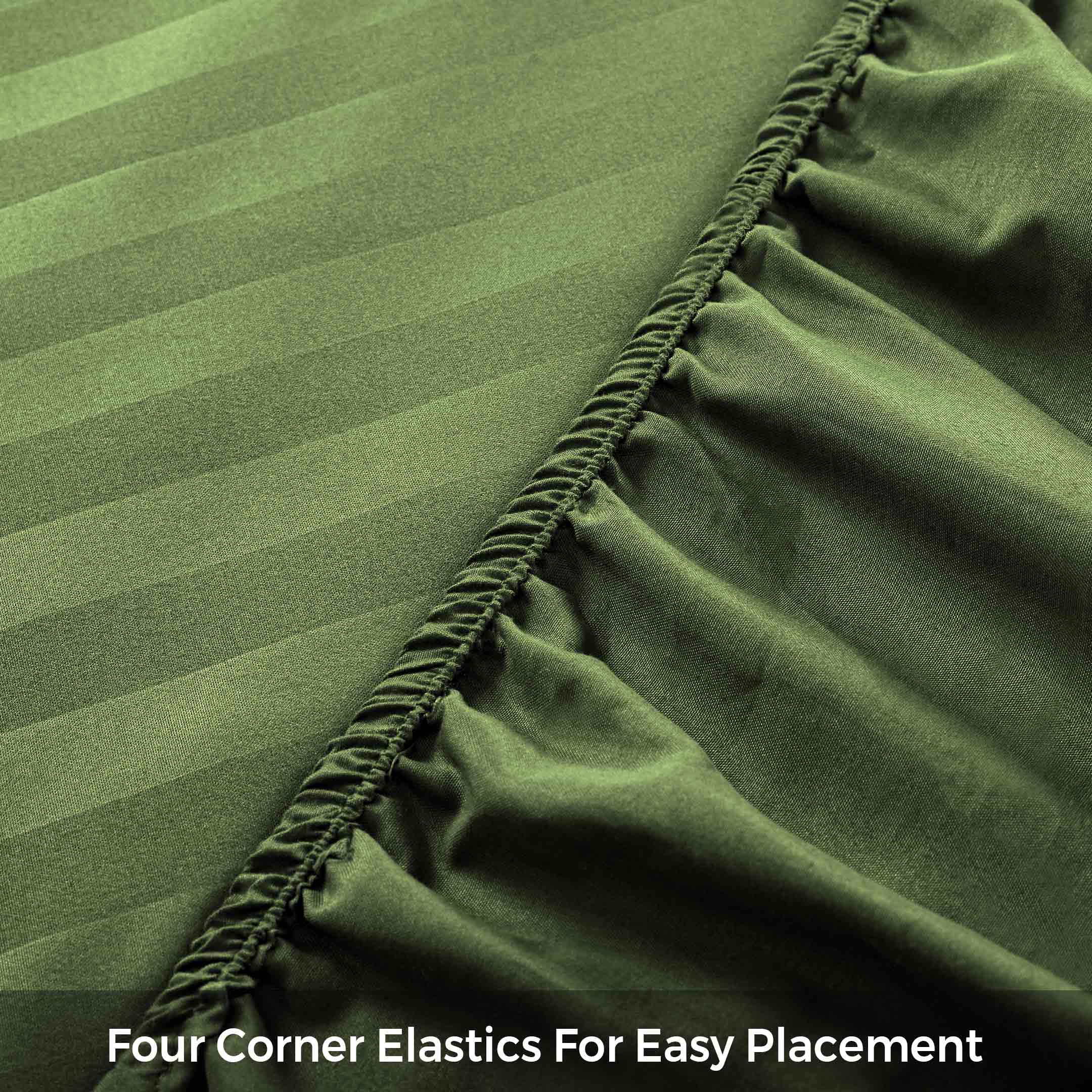 Cotton Passion - Wholesale Fitted Sheet - Satin Stripe Deep Pocket Fitted Sheets Deep Up to 25cm9