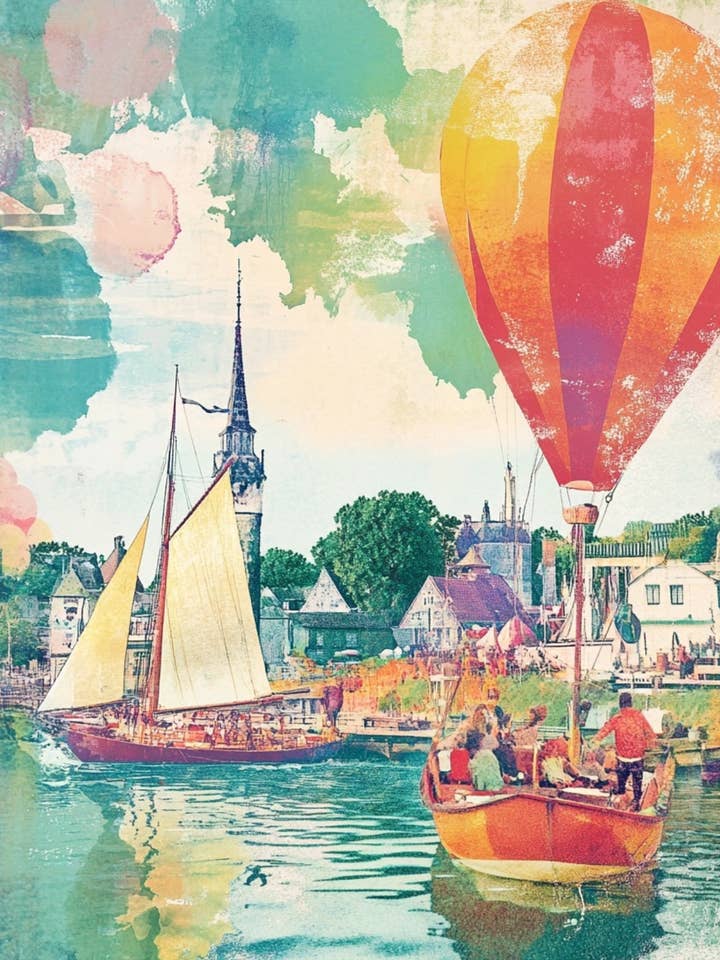 The art of Summer: Harbor of Dreams | Card Fripperies for wholesale by Fripperies