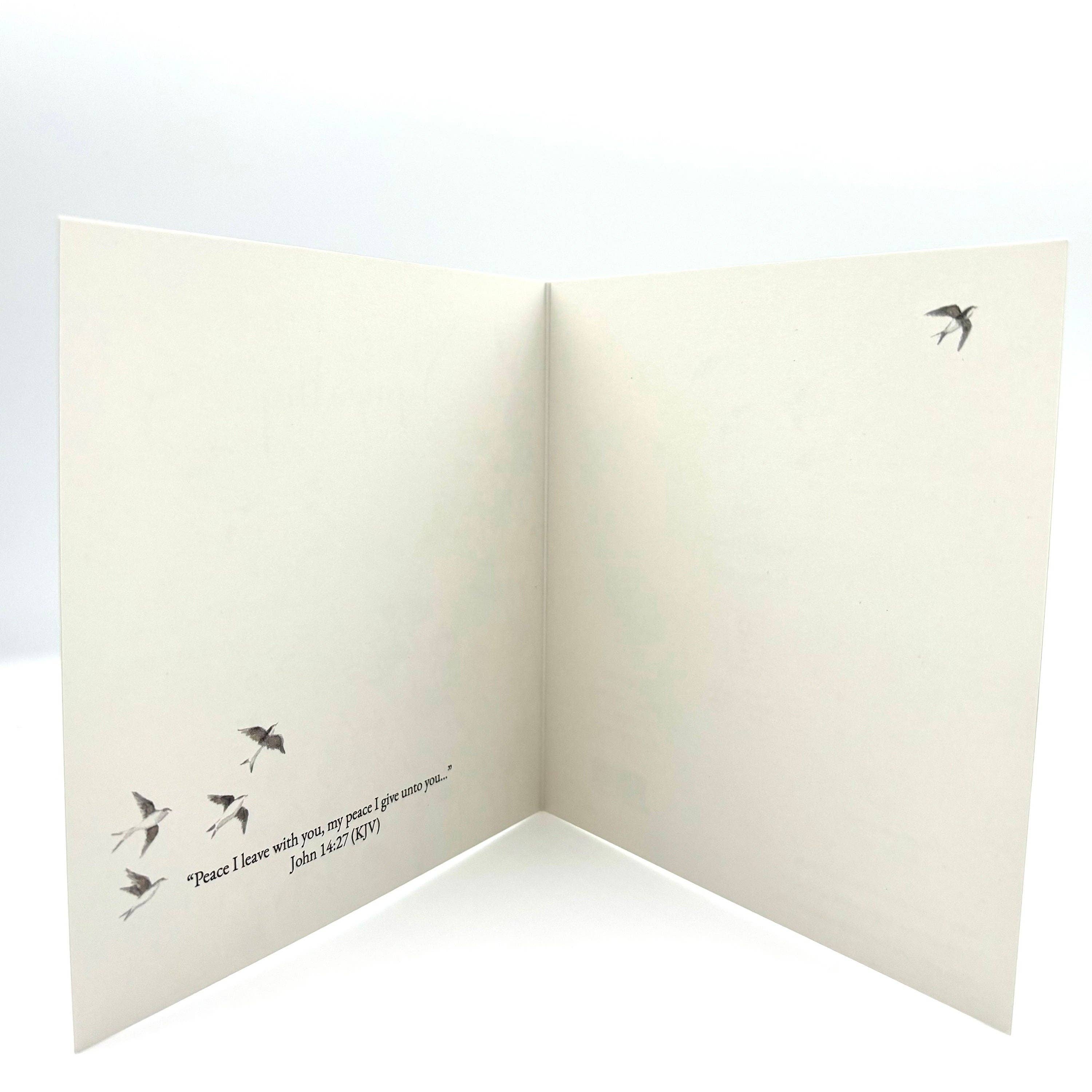 Forget-me-not Christian Cards - Wholesale Sympathy Card - Sympathy Flowers Christian Sympathy Card1