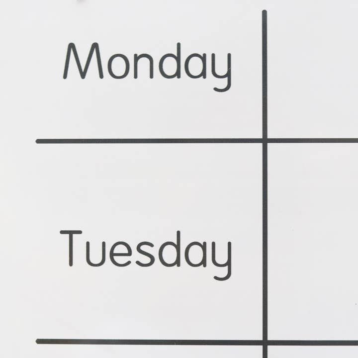 Paris Loft Inc - Wholesale Whiteboard/Dry-Erase Board - Reusable Acrylic Weekly Dry Erase Board-Schedule