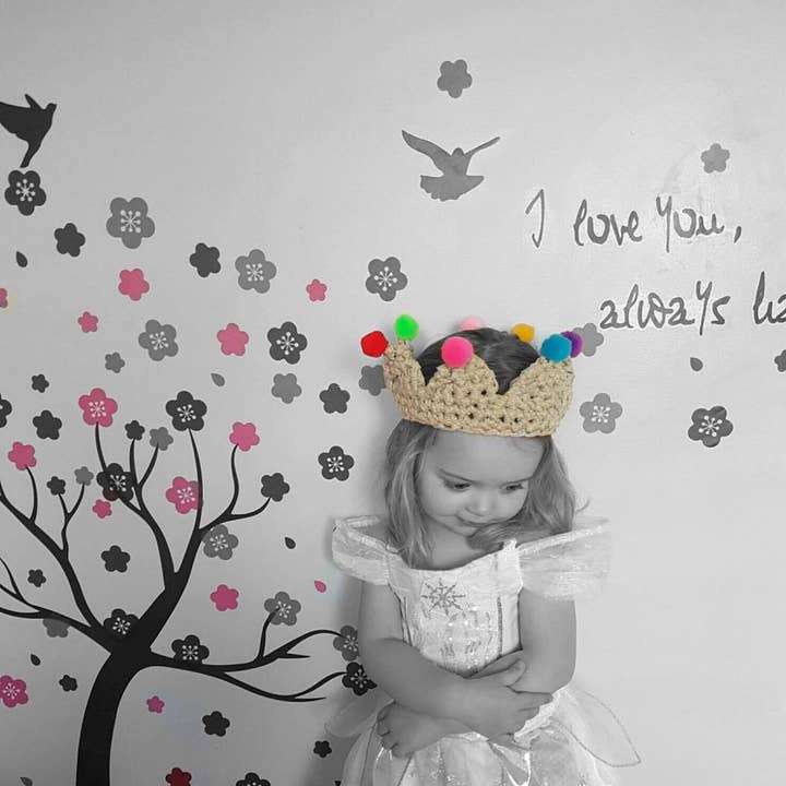 Chi-Chi Moi - Vente Déguisement – enfant - Couronne au crochet pour enfants1