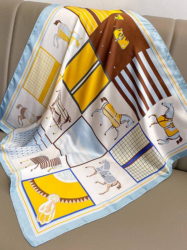 VividLux – wholesale Halsduk - Dam – Fyrkantiga djurtryckta halsdukar och hattar5