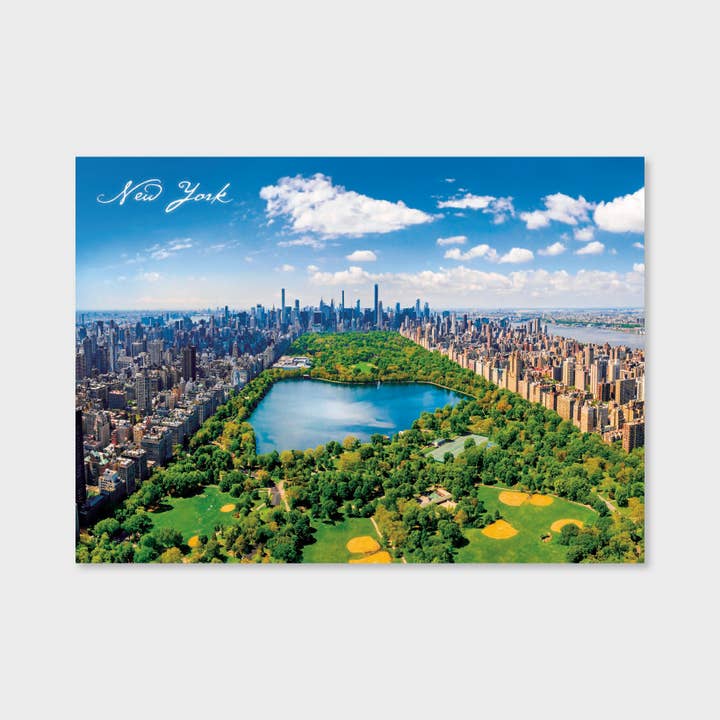 NYC Ansichtkaart - Luchtfoto van NY & Central Park - 50 stuks. voor wholesale door Blu Ink Press, Inc.