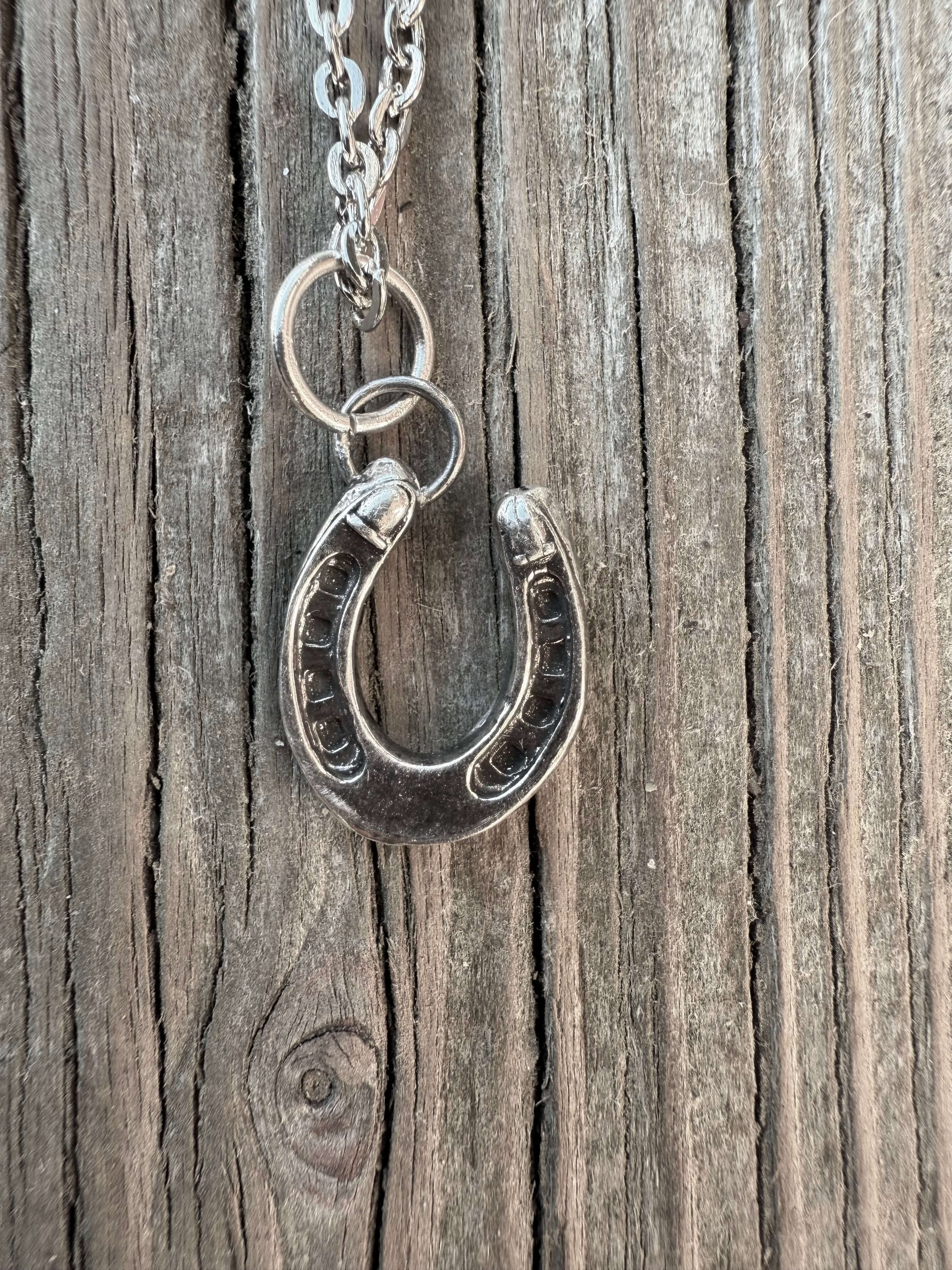 Wild Mountain Soul Designs - Wholesale Pendant/Charm Necklace - Silver Western Horseshoe Pendant2