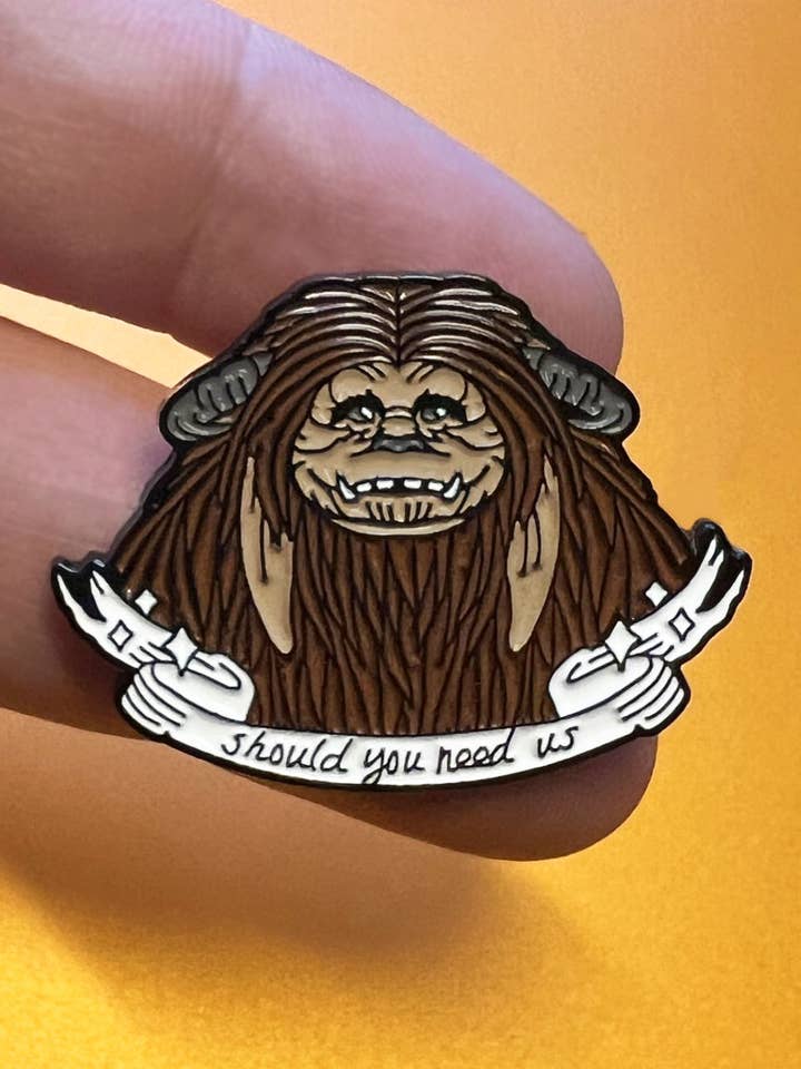 Labyrinth Ludo Inspired Enamel Pin - David Bowie - Gothic for wholesale by Carrie Anne Hudson Art