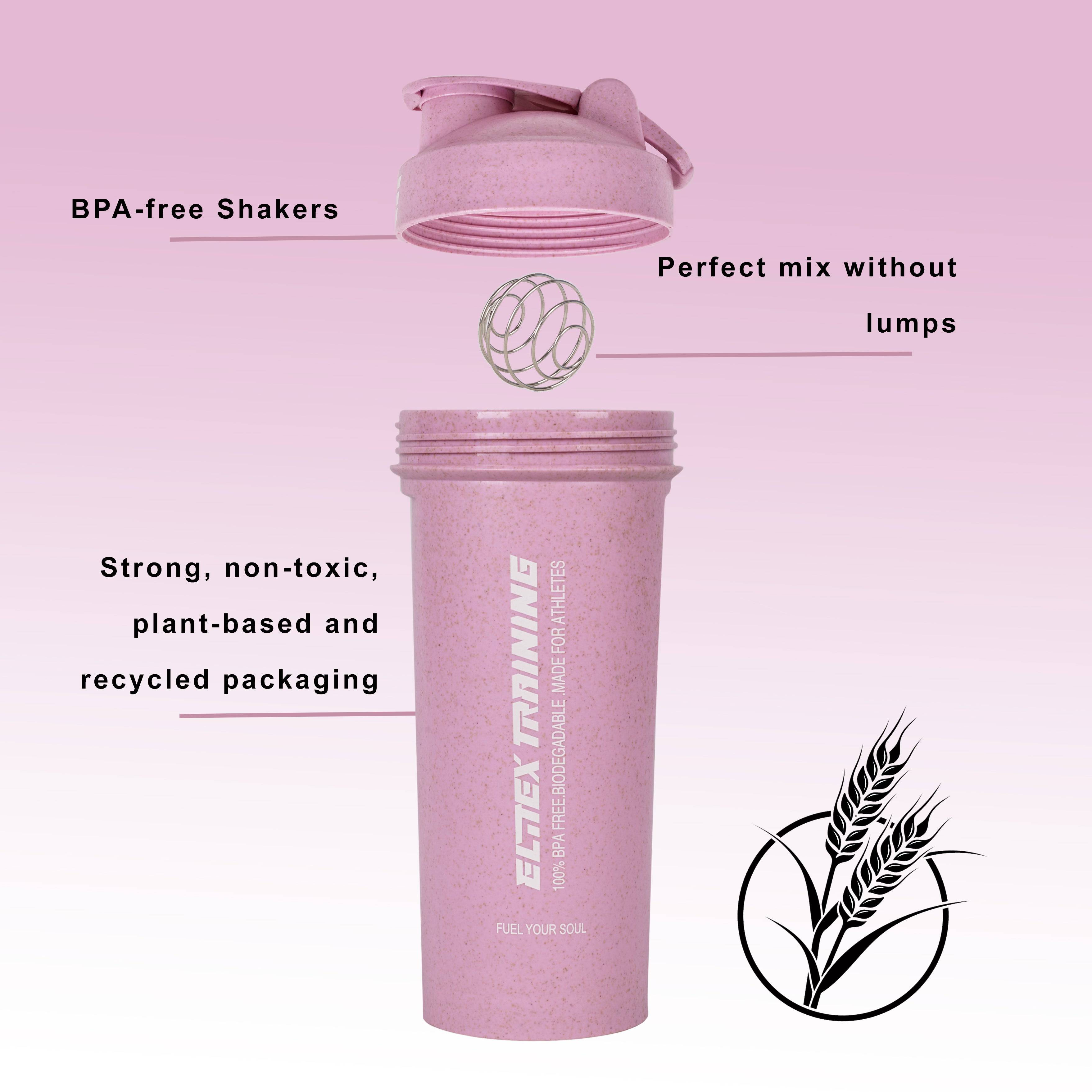 Rose Sustainable 600ml Pink Eco-Shaker for wholesale on Faire3