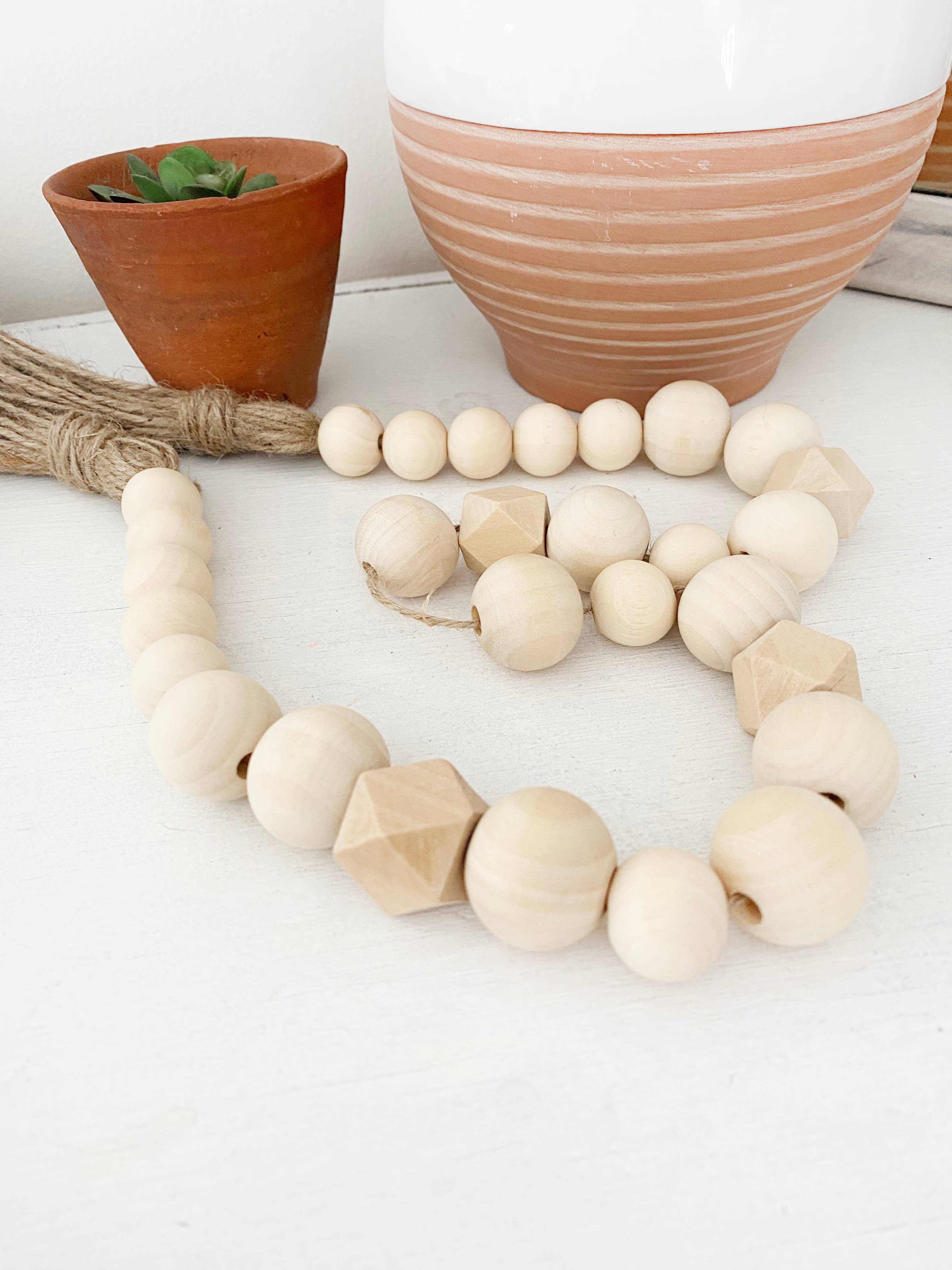 Simply Styled Art - Wholesale Bunting/Garland - Geometric Wood Bead Garland1