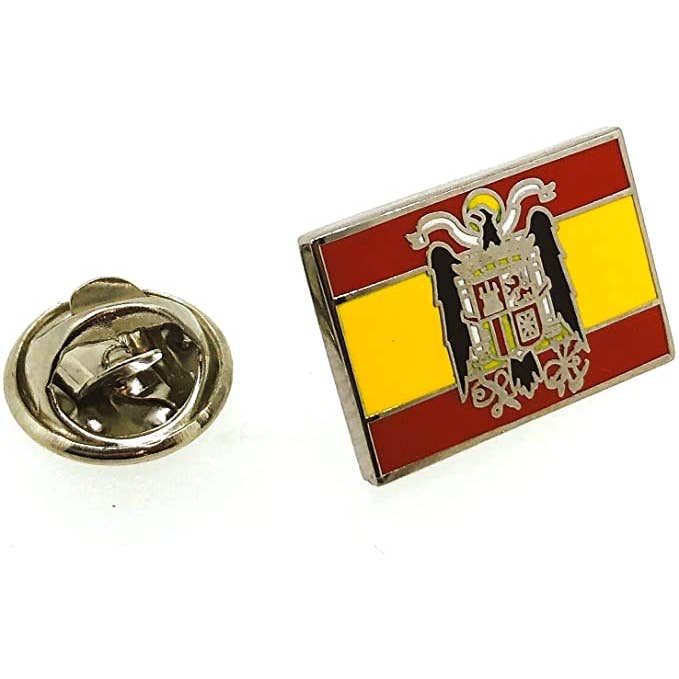 Beclosetoyou - Venta al por mayor Botón/prendedor - Pin de Traje del Bandera de España Aguila San Juan