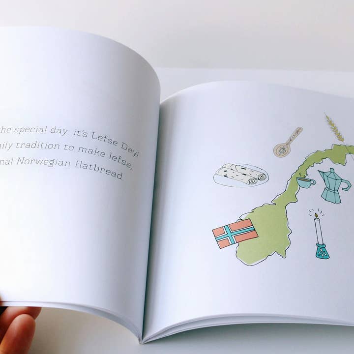 Nordic Fox Design Co. - Wholesale Preschool Book (3-5) - Lefse Day Children's Book4