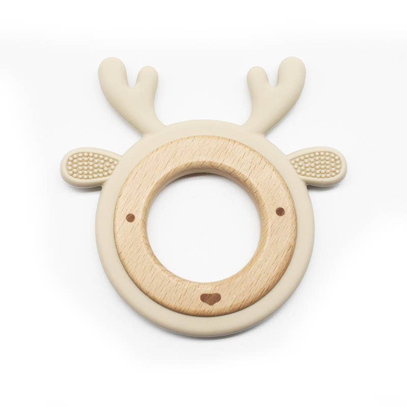 Boho + Babe - Wholesale Teether (Not Clip-On) - Baby - Reindeer Teether. Holiday/Christmas Baby Gift.7
