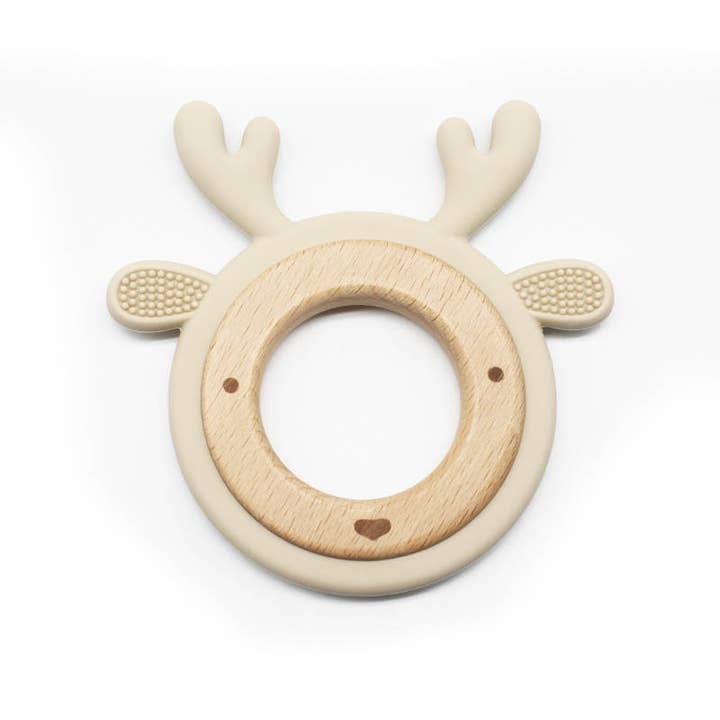 Boho + Babe - Wholesale Teether (Not Clip-On) - Baby - Reindeer Teether. Holiday/Christmas Baby Gift.7