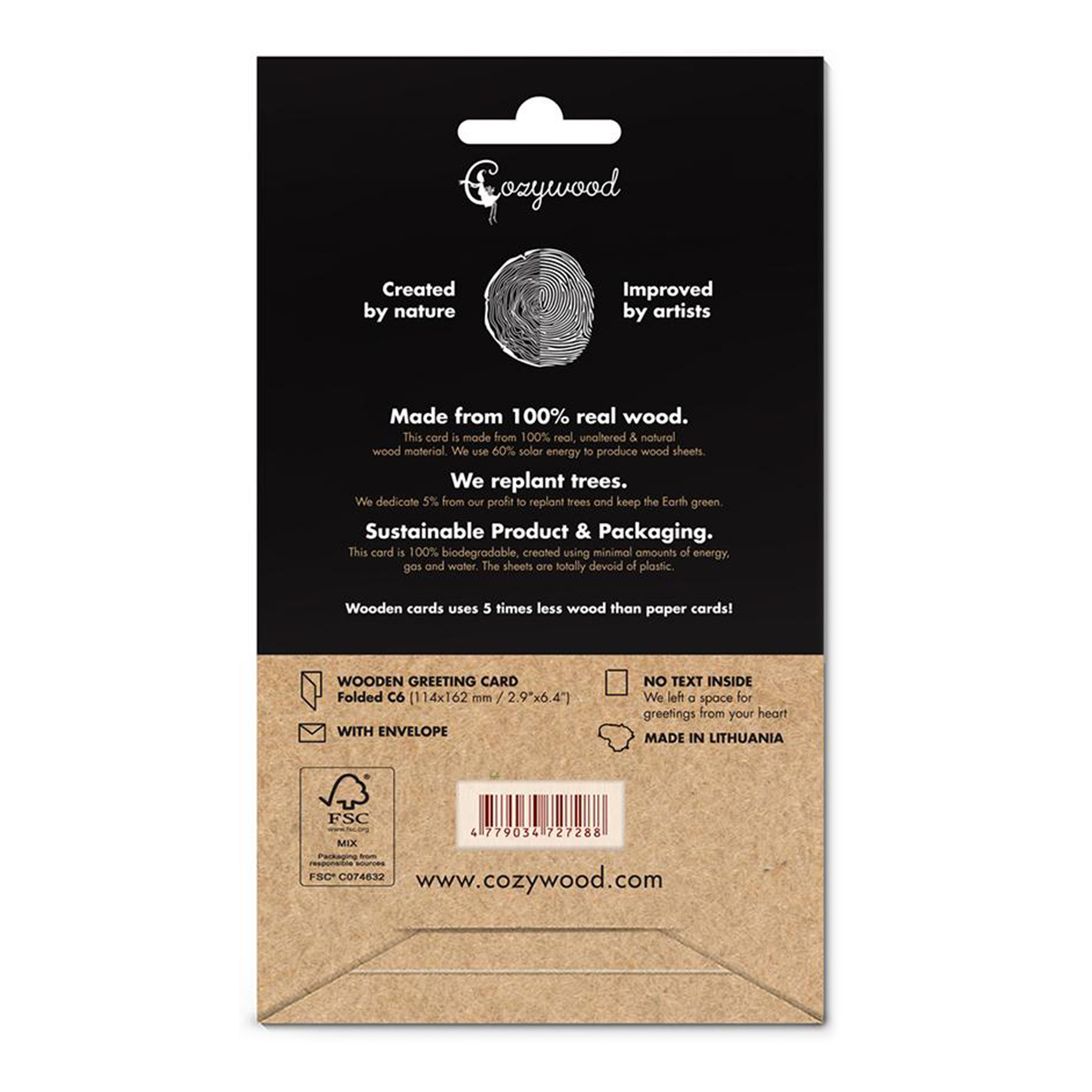 Cozywood – wholesale Congratulations card – Congratulations Wedding Wooden Greeting Card3