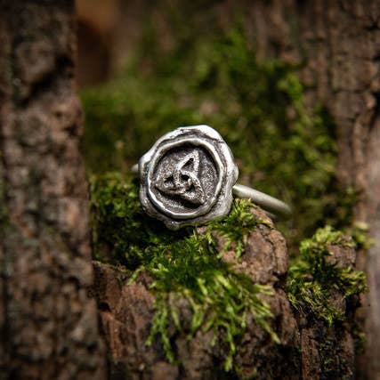 Anel Triplo Deusa-Argentium Prata de 1ª Lei por atacado de Skolland Jewelry