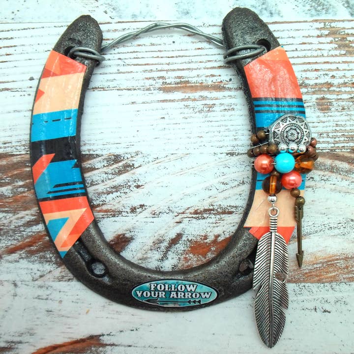 Big Lucky Horseshoe - Western Follow Your Arrow for wholesale by The Lucky Horse Company