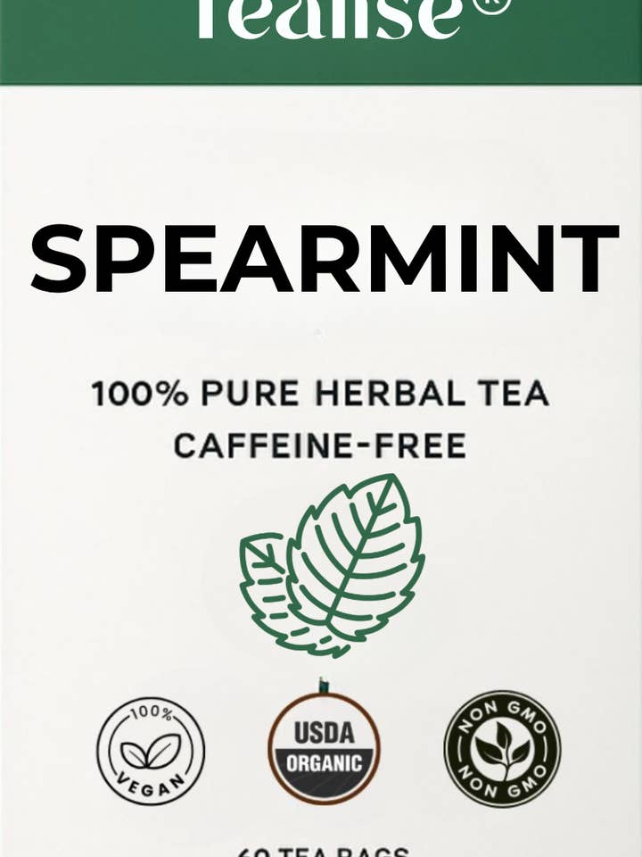 (60 Tea Bags) Organic Spearmint for wholesale by Tealise