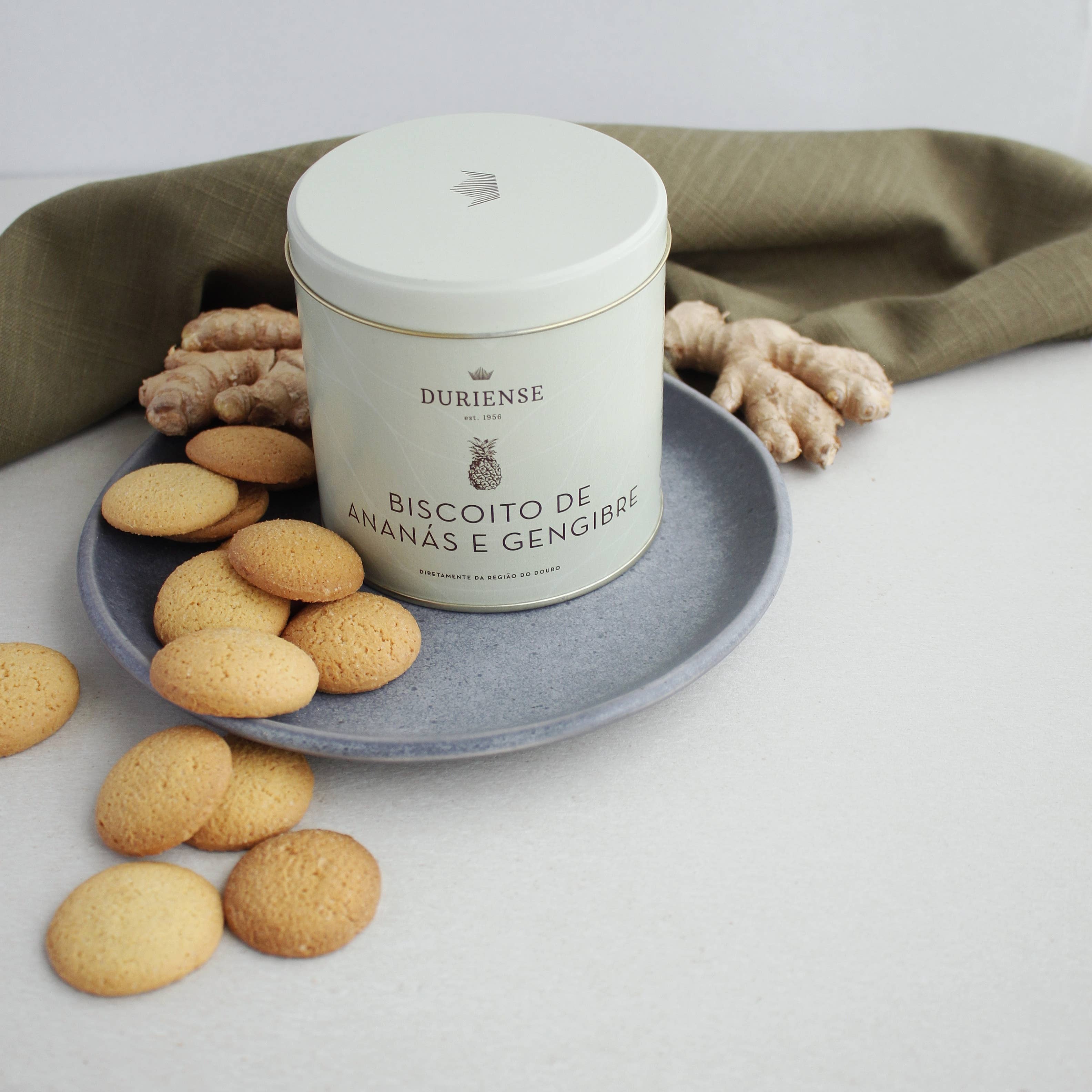 Duriense - Wholesale Cookie - Pineapple and Ginger Biscuit - TIN3