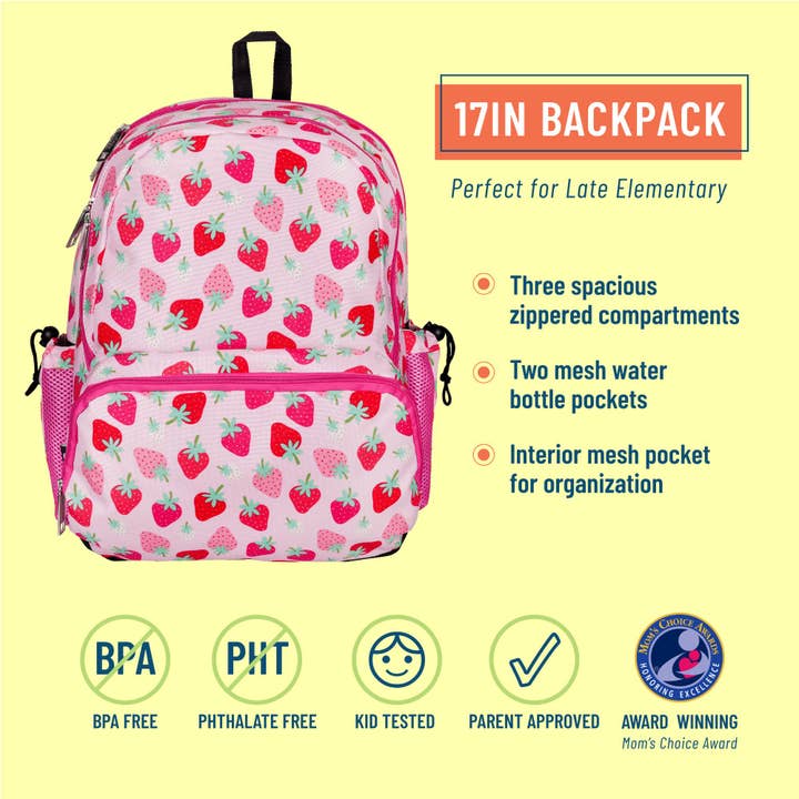 Wildkin - Wholesale Backpack - Kids - Strawberry Patch 17 Inch Backpack5