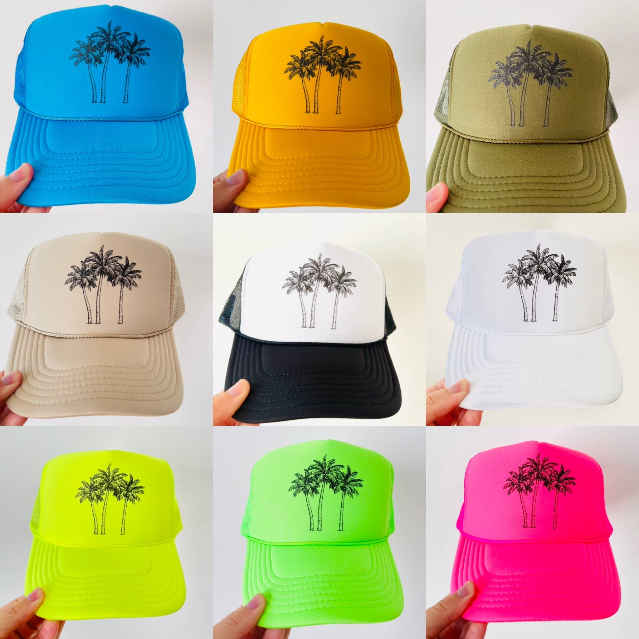 Rad Hat Society – wholesale Trucker hat – Unisex – Palm Trees28