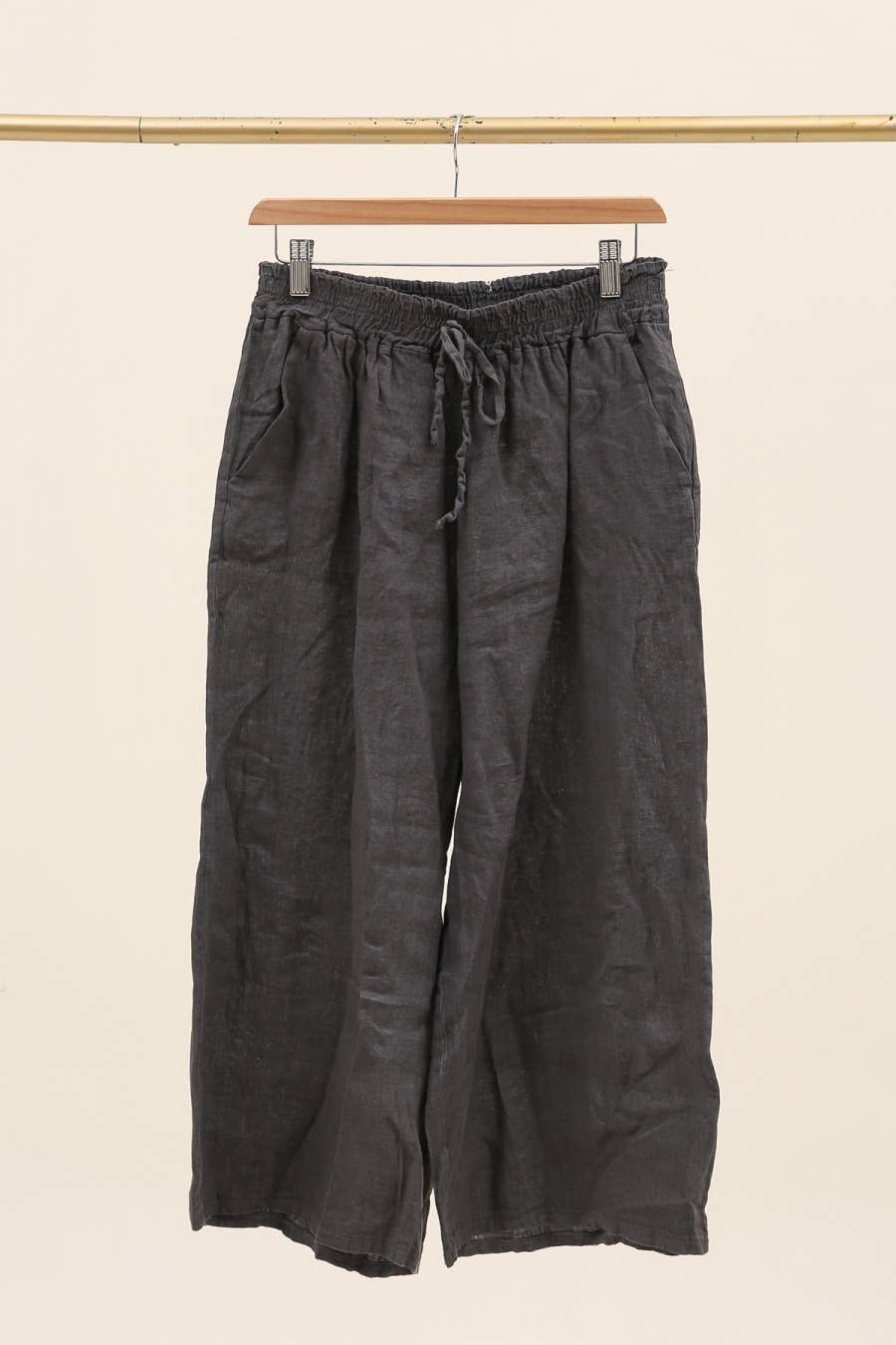 la maison des fibres naturelles – Calças - Mulher por atacado – Calça Capri 16531d 100% linho3