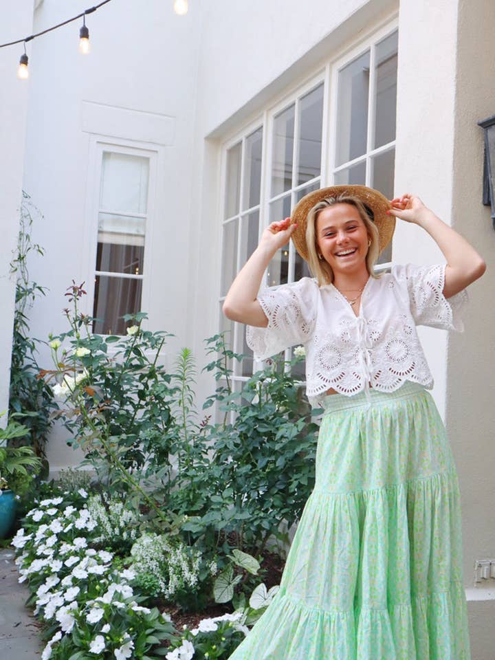 Brooks Avenue – Engroshandel Nederdel - Dame – Triple Tiered Maxi Nederdel - Elephant Falls3