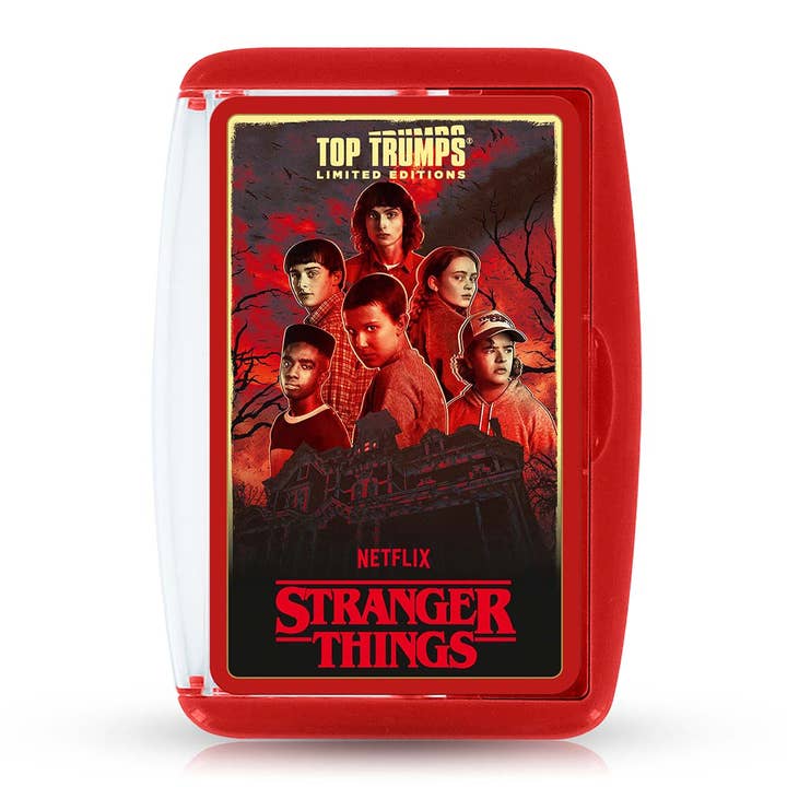 Stranger Things Top Trumps Card Game for wholesale by Top Trumps USA, Inc.