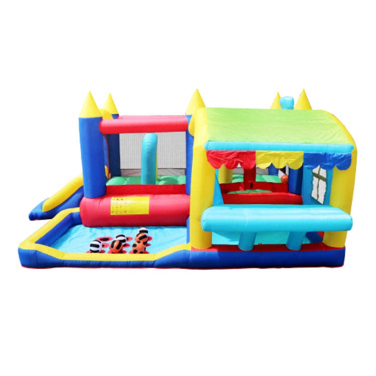 39F Inc. - Wholesale Inflatables - 7 in 1 Inflatable Bouncy House Castle with Ball Pit for Kids9