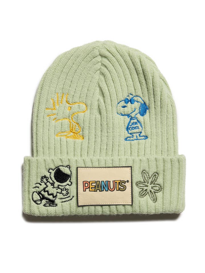 Peanuts Beanie, Green for wholesale by SAMII RYAN