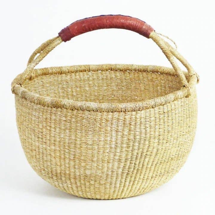 Tanga Baskets – wholesale Basket – Natural Large Gift Bolga Market Baskets - Christmas gift1