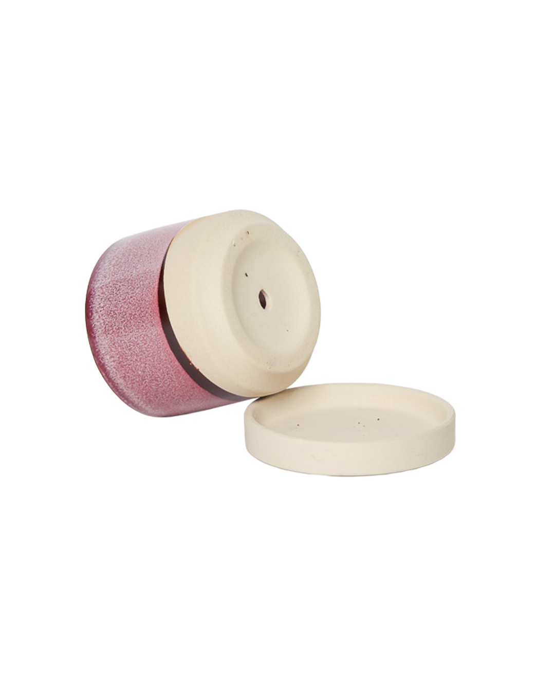 Burgundy Minute Terracotta Planter Ceramic Pot With Saucer 5 Inch for wholesale on Faire1