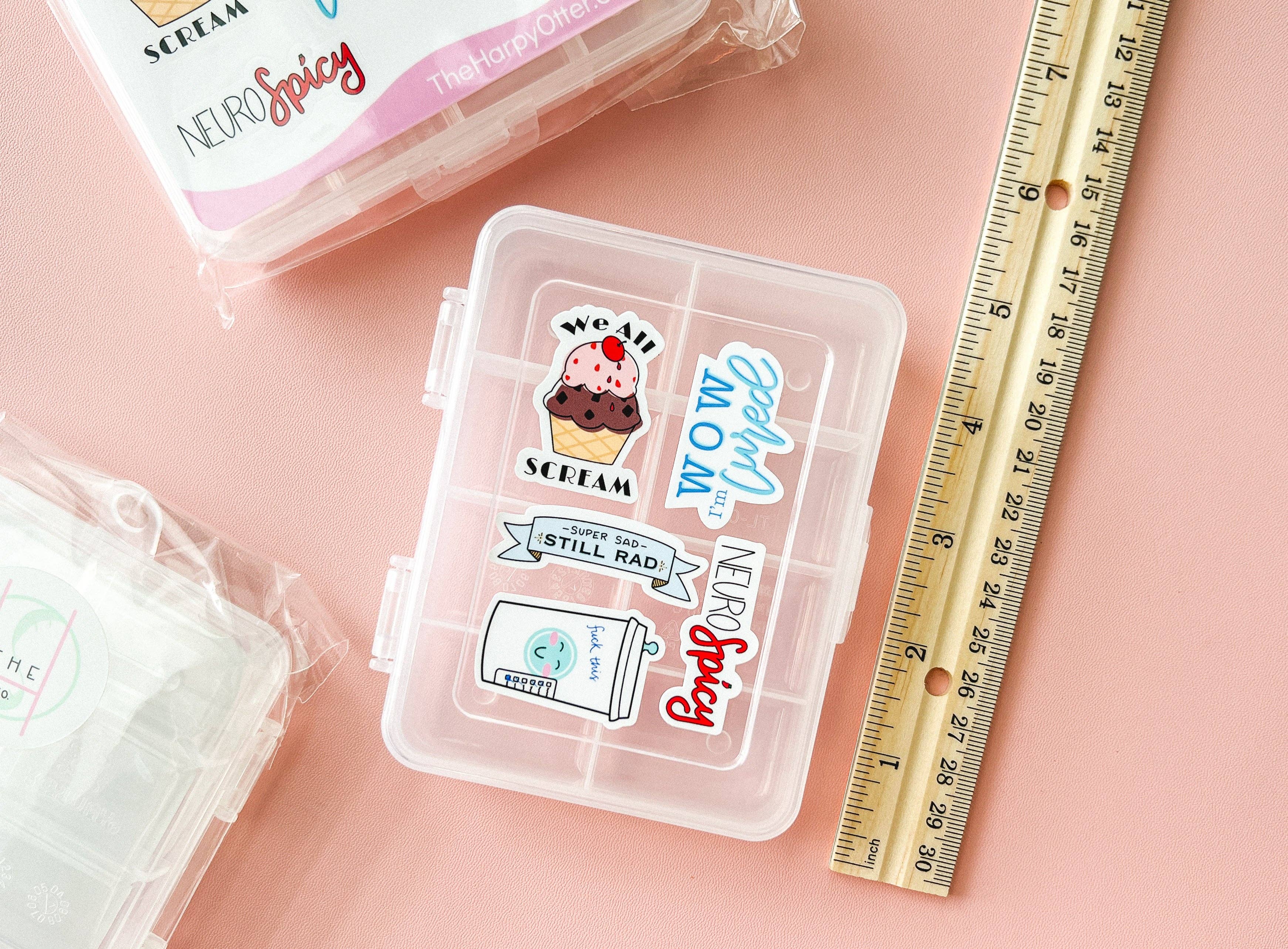 The Harpy Otter Co - Wholesale Sticker - Pill Case + NeuroSpicy Sticker Sheet2