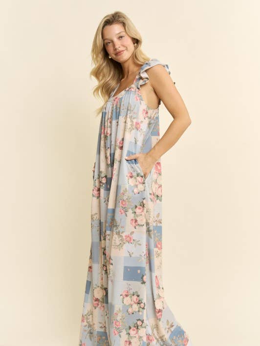 PLUS SIZE VINTAGE GARDEN BYXDRÄKT MED VIDA BEN för wholesale av JADE BY JANE