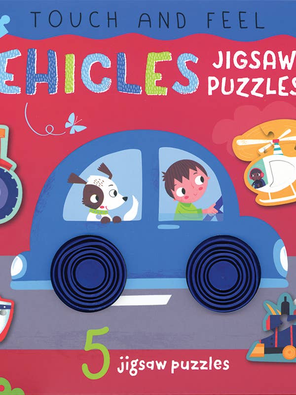 Vehicles Touch and Feel Jigsaw Puzzles for wholesale by EDC Publishing