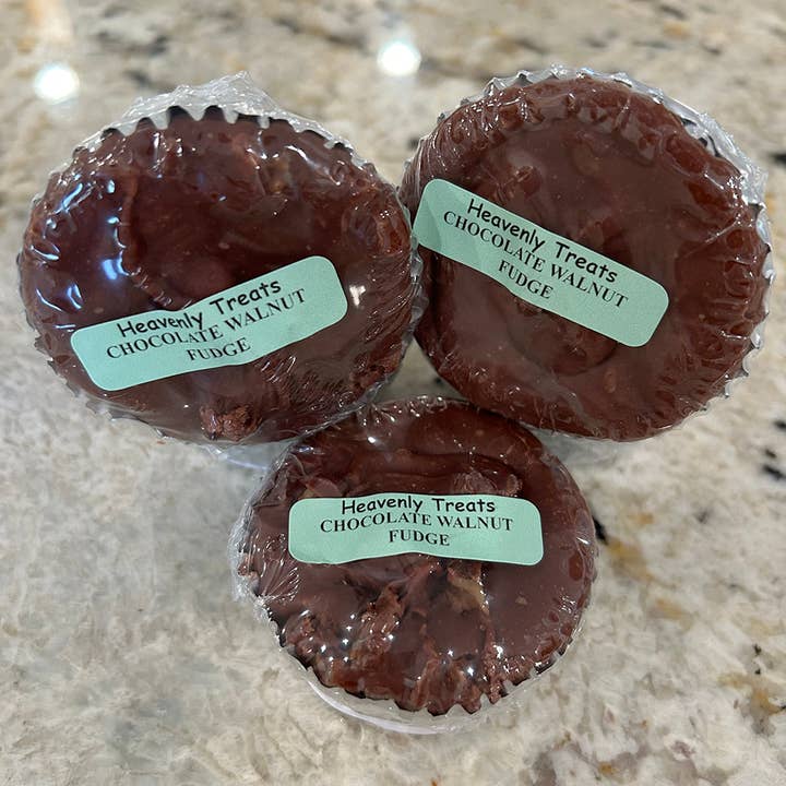 Chocolate Walnut Fudge Cup for wholesale by Heavenly Treats