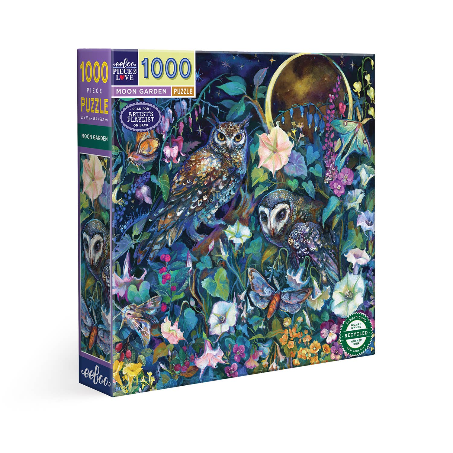 eeBoo - Wholesale Puzzle - Adult - Puzzle 1000 pcs - Moon Garden3