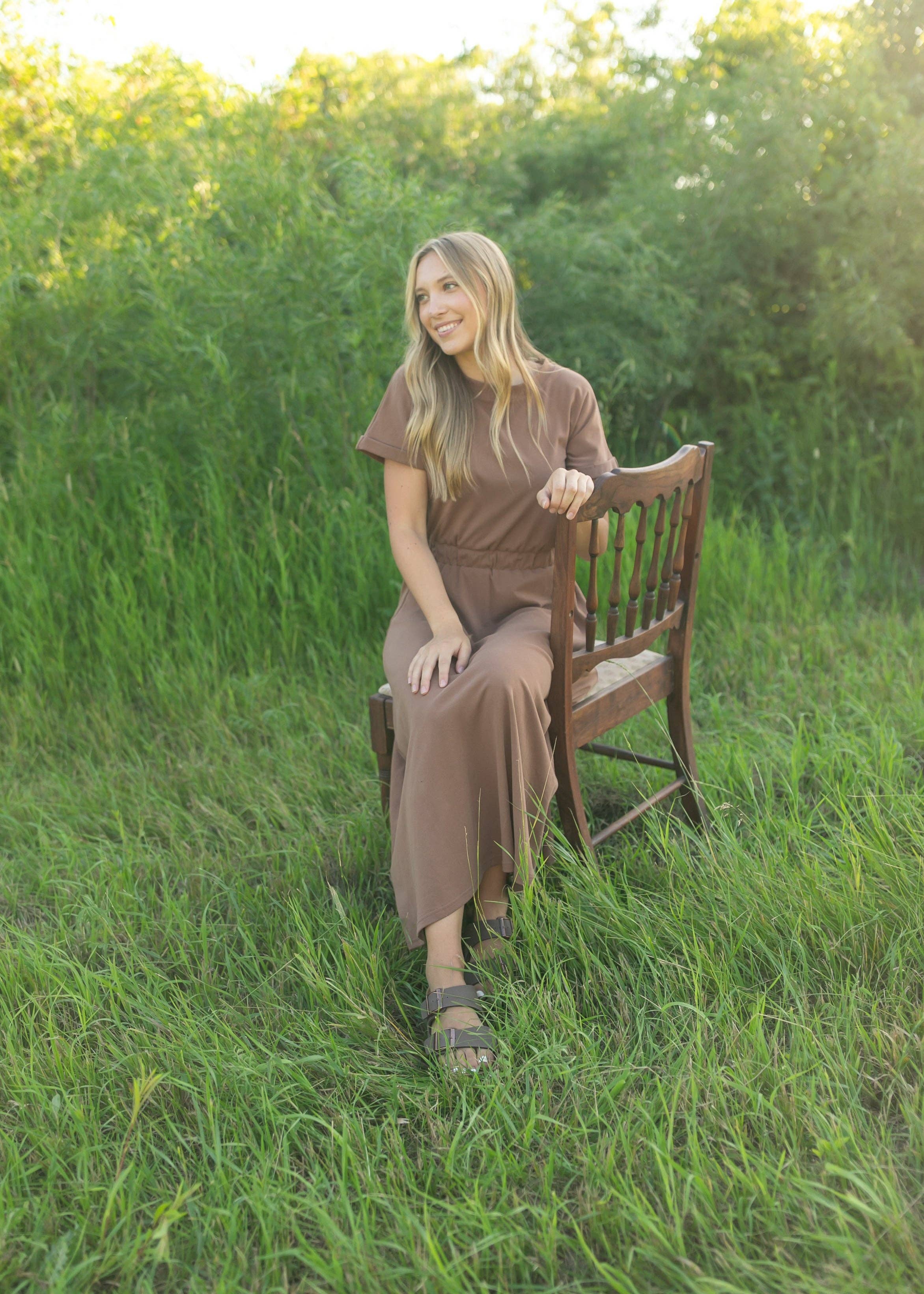 Inherit Clothing Company – Vestido - Mulher por atacado – Vestido Midi com Mangas Cap Sleeve Casey12