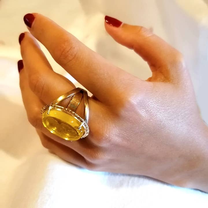 Patrizia Daliana - Vente Bague de cocktail/de cérémonie - Patrizia Daliana | Gamme « Classica » - Bague en métal doré1
