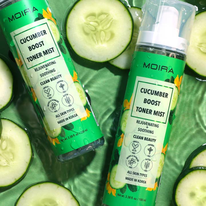Moira Cosmetics - Vendita all'ingrosso Spray/Acqua viso e corpo - Boost Toner Mist- cetriolo