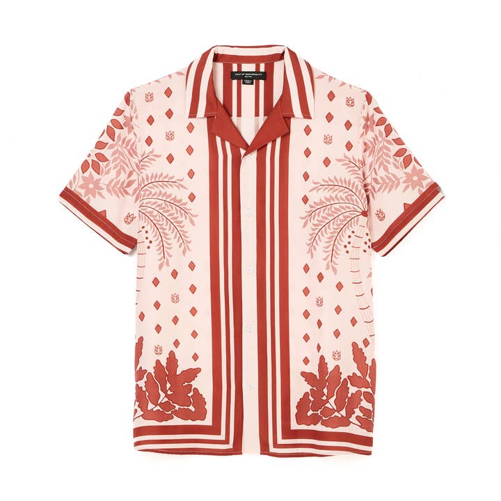 Cult's Cuban Short Sleeve Woven Shirt in Retro for wholesale by Cult of Individuality