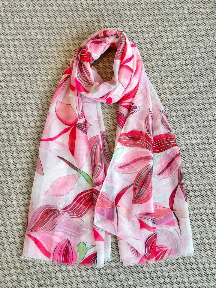 Viscose Scarf Flowers for wholesale by ADORA