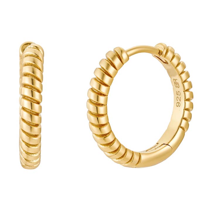 Aros clásicos dorados pequeños para venta al por mayor de Bloo and Ro