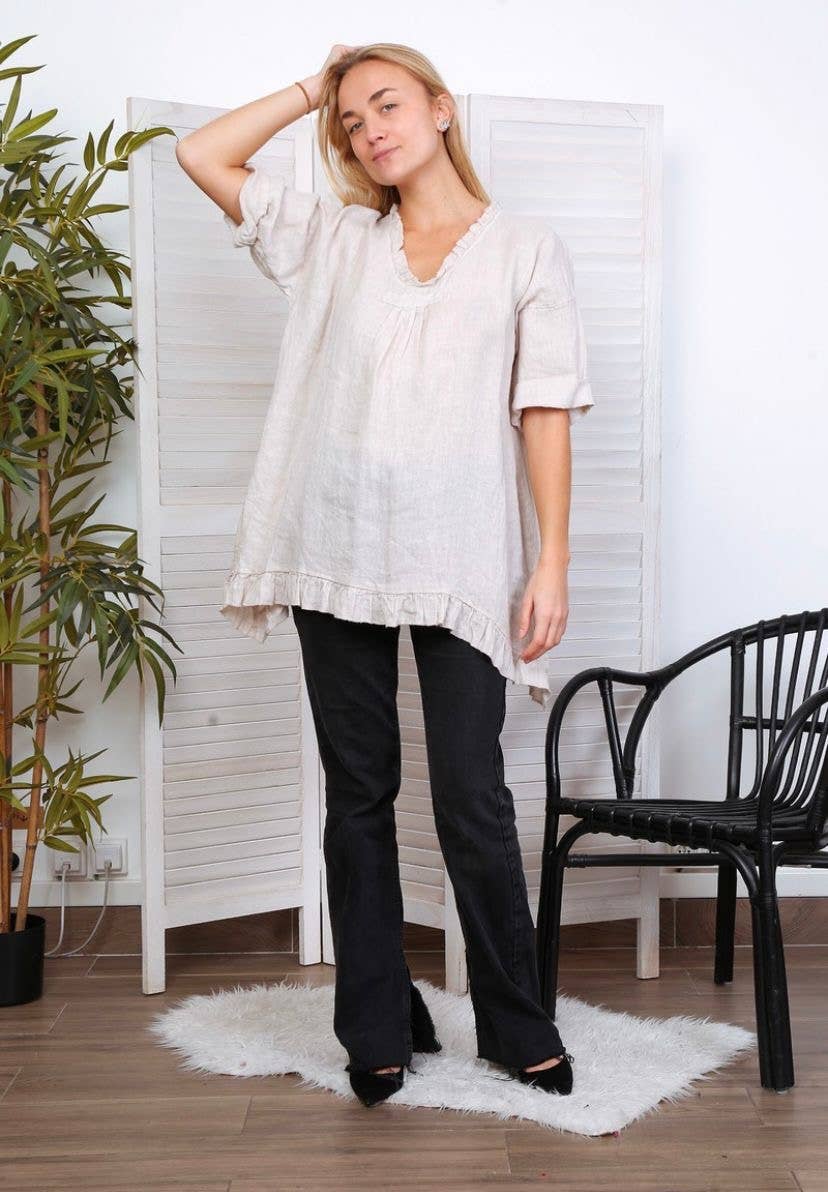 LÉA & LUC - Wholesale Tunic - Women's - 100% Linen Tunic REF.1076867