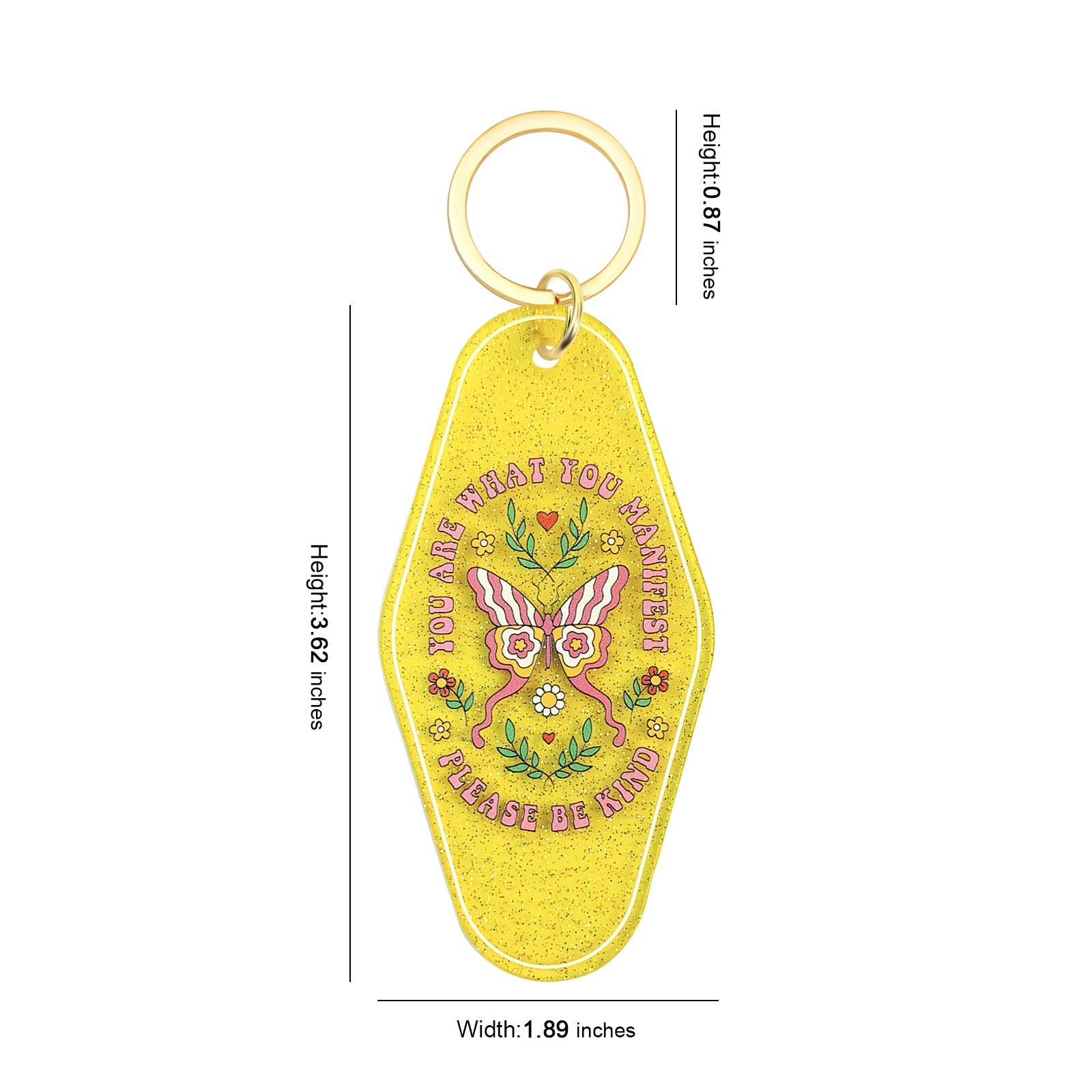 Sparkle Being – wholesale Keychain – Women's – Vintage Retro Style Motel Hotel Keychain Key Ring18